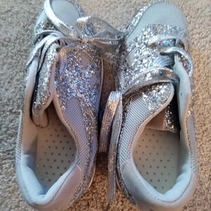 Sparkly Silver Kids Shoes